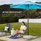 Best Choice Products Fillable Mobile Umbrella Base Heavy Duty Market Stand w/ 4 Wheels, 2 Locks, 123lb Capacity
